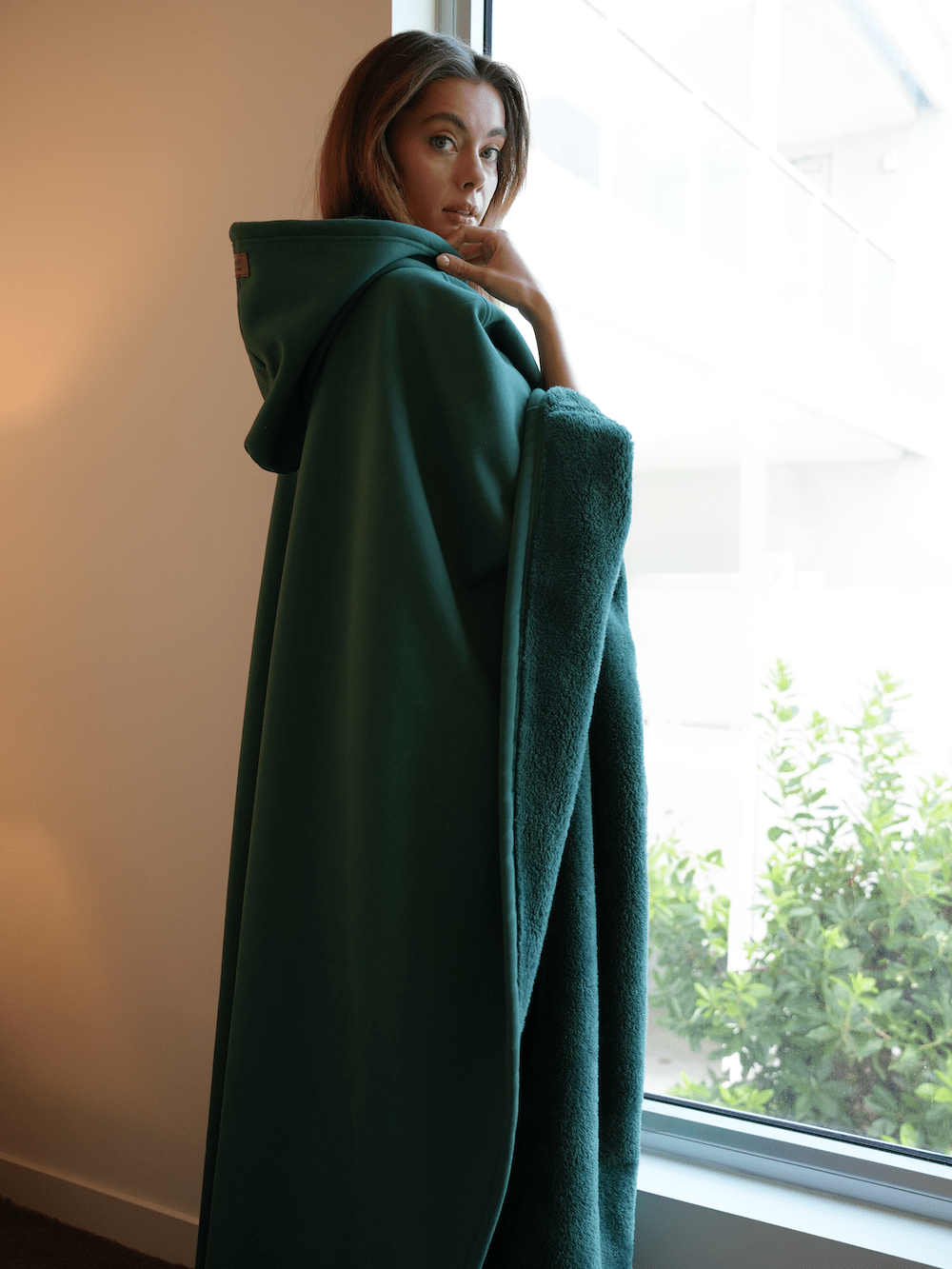 Frozari | Giant Wearable Blanket Hoodie Mens Fleece Cloak Poncho Weighted Oodie for Lounging & Winter Warmth