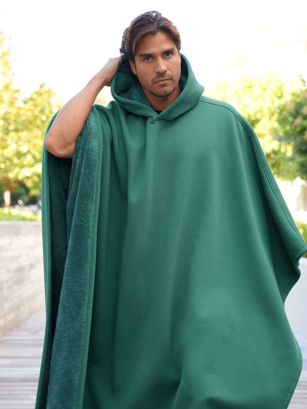 Frozari | Giant Wearable Blanket Hoodie Mens Fleece Cloak Poncho Weighted Oodie for Lounging & Winter Warmth