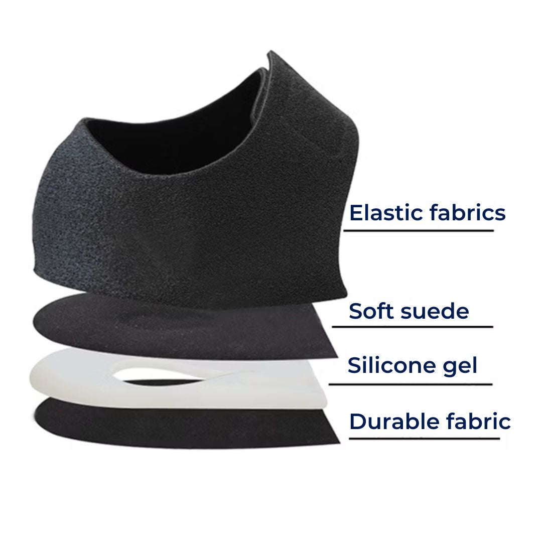Gel Heel Cups for Plantar Fasciitis Relief | Soft Gel Inserts for Heel Pain & Shock Absorption