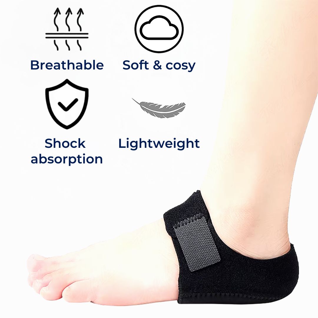 Gel Heel Cups for Plantar Fasciitis Relief | Soft Gel Inserts for Heel Pain & Shock Absorption