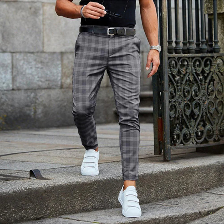 Plaid Taper™ | Men's Slim-Fit Trousers | Plaid Pattern, Tapered Leg, Smart Casual Style