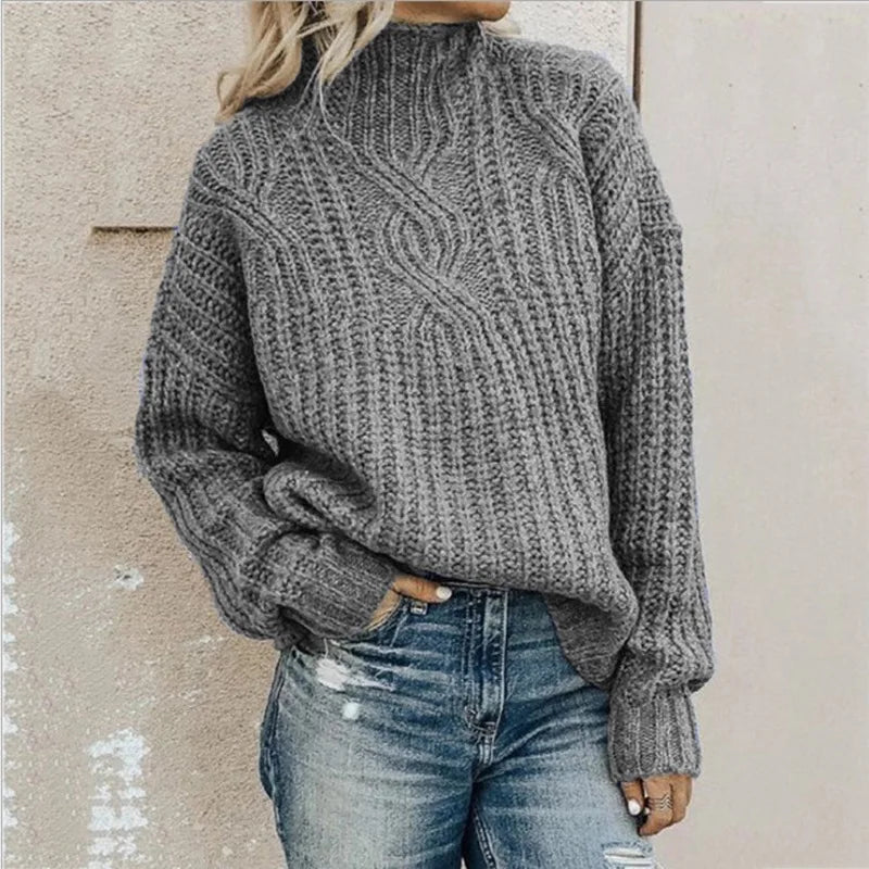 Knit Aura™ | Women's Cozy Knitted Pullover | Soft Fabric, Relaxed Fit & Stylish Design