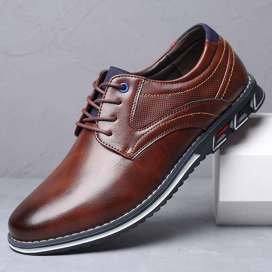 Antin™ | Men's Orthopedic Dress Shoes | Genuine Leather, Supportive Arch, Slip-On Design for All-Day Comfort