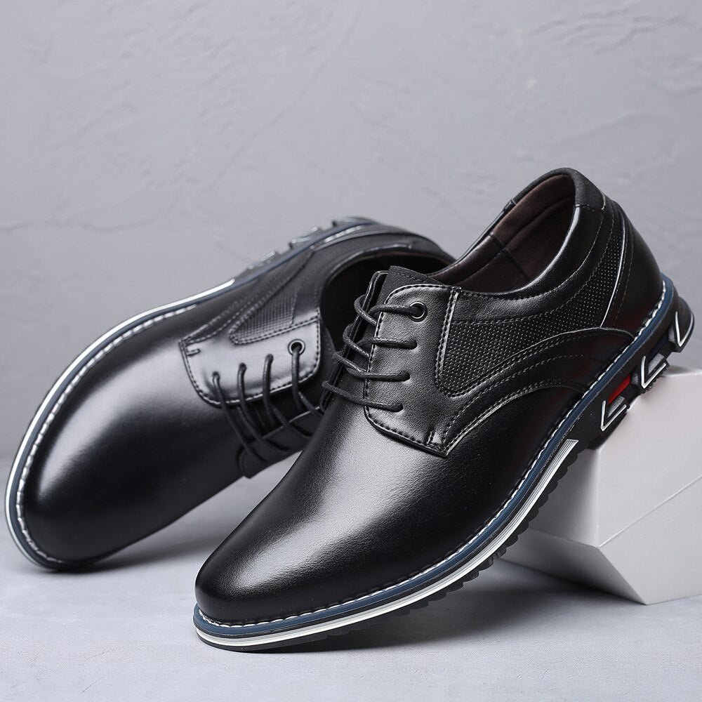 Antin™ | Men's Orthopedic Dress Shoes | Genuine Leather, Supportive Arch, Slip-On Design for All-Day Comfort