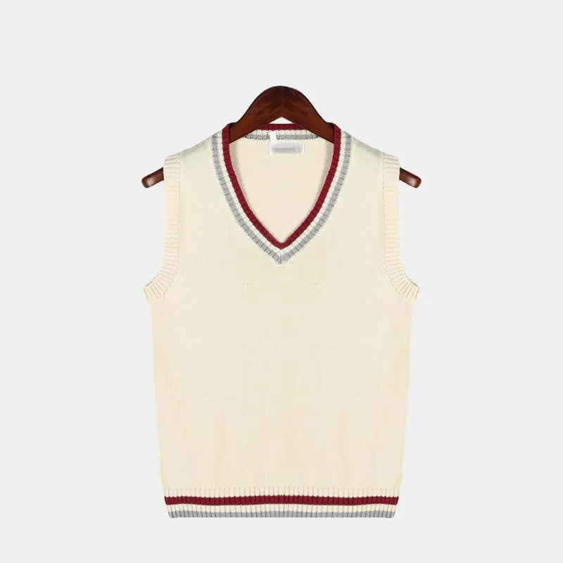 Ashmere | Mens Knitted Sweater Vest V-Neck Sleeveless Jumper for Old Money Style & Preppy Layering – Cricket & Heritage Looks