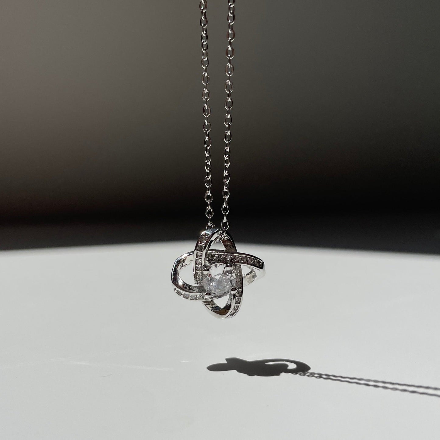 To My Daughter Necklace with Love Knot – Meaningful Father to Daughter Gift, Jewelry for Daughters