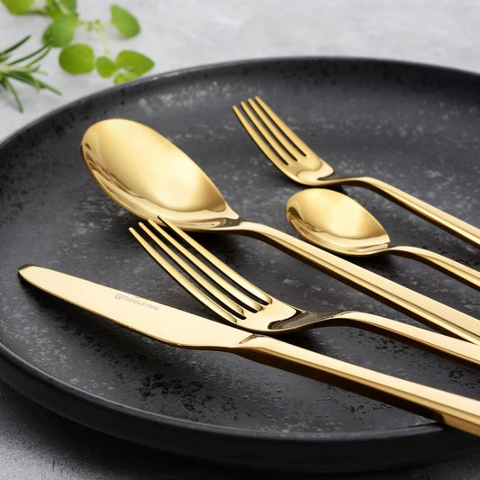 Gold Cutlery Set – Elegant and Modern Utensil Set | Stylish and Durable Cutlery for Home and Special Events