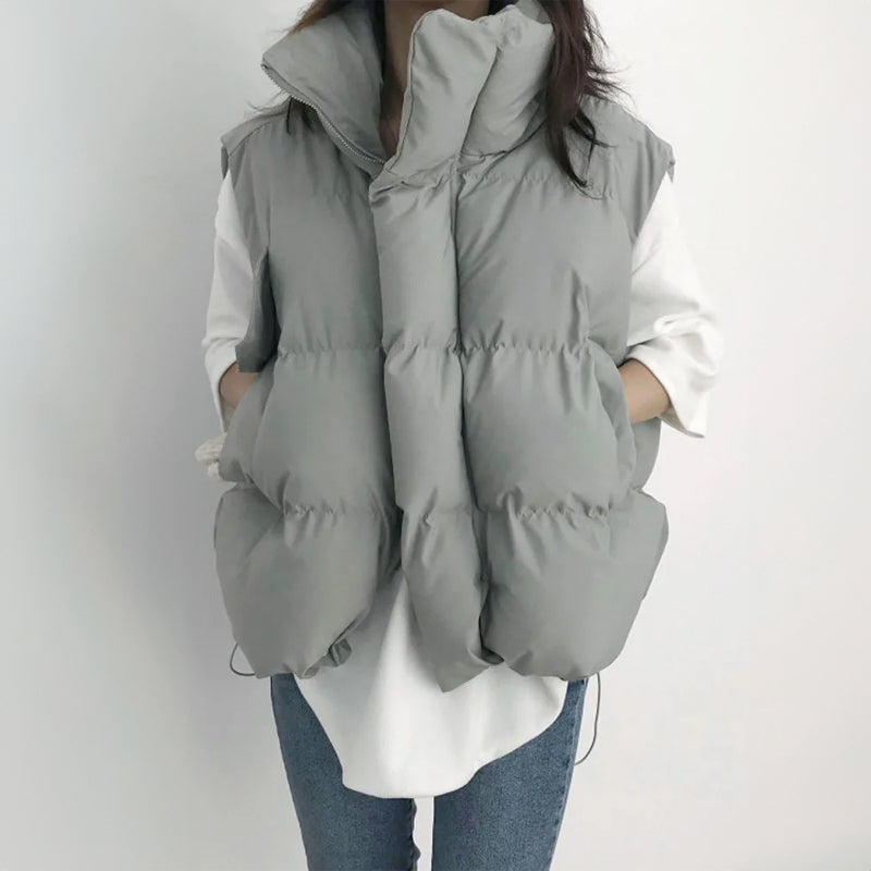 Puffer Luxe™ | Women's Quilted Puffer Vest | Water-Resistant, Lightweight, High Collar for Warmth