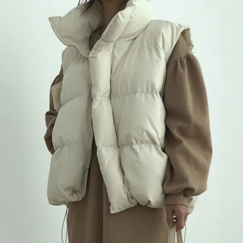 Puffer Luxe™ | Women's Quilted Puffer Vest | Water-Resistant, Lightweight, High Collar for Warmth