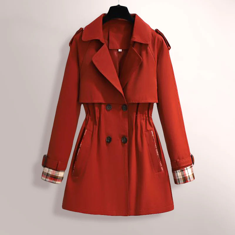Trench Luxe™ | Women's Elegant Trench Coat | Water-Resistant Fabric, Double-Breasted Design & Adjustable Belt