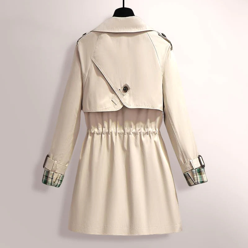 Trench Luxe™ | Women's Elegant Trench Coat | Water-Resistant Fabric, Double-Breasted Design & Adjustable Belt