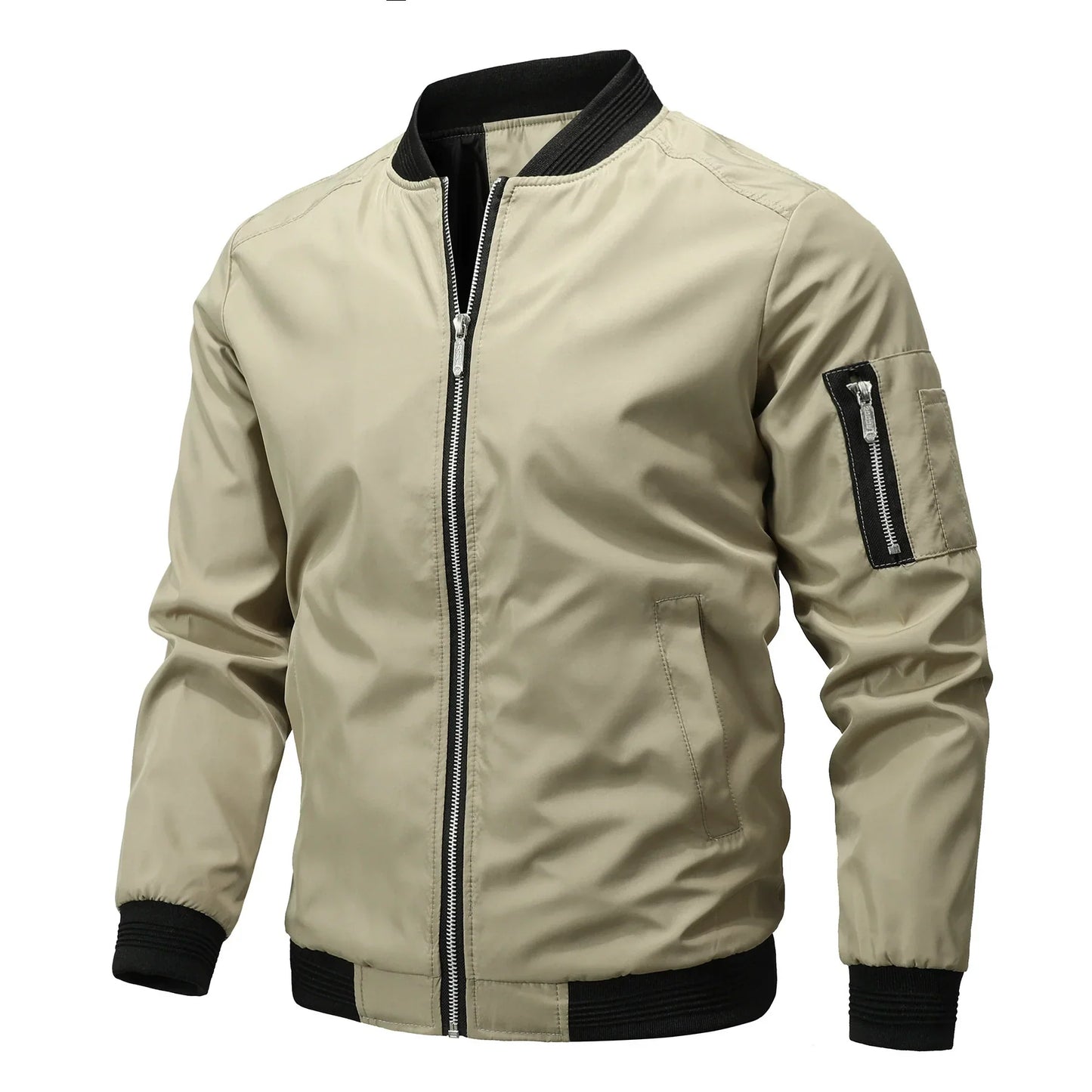 Outdoor Zephyr™ | Men's Classic Zip-Up Jacket | Lightweight, Water-Resistant Fabric & Breathable Design