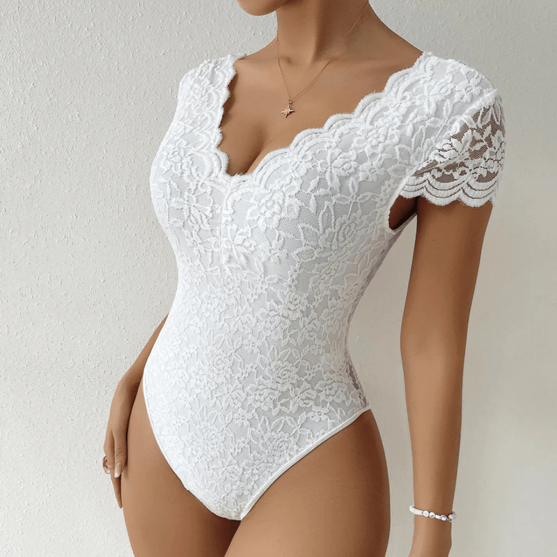 Bodysuit Bella™ | Women's V-Neck Bodysuit | Soft Fabric, Form-Fitting Design & Easy Snap Closure