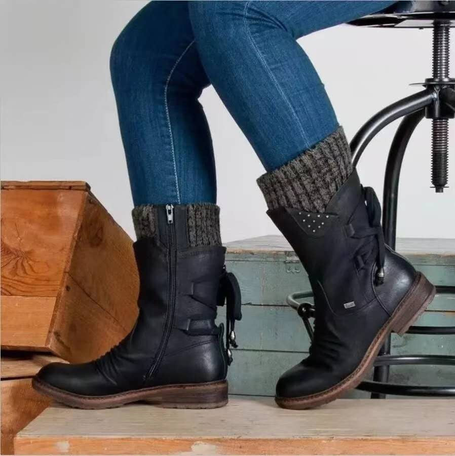 WeatherGuard™ | Mid-Calf Weatherproof Boots | Durable Waterproof Material, Slip-Resistant Sole & Insulated Comfort