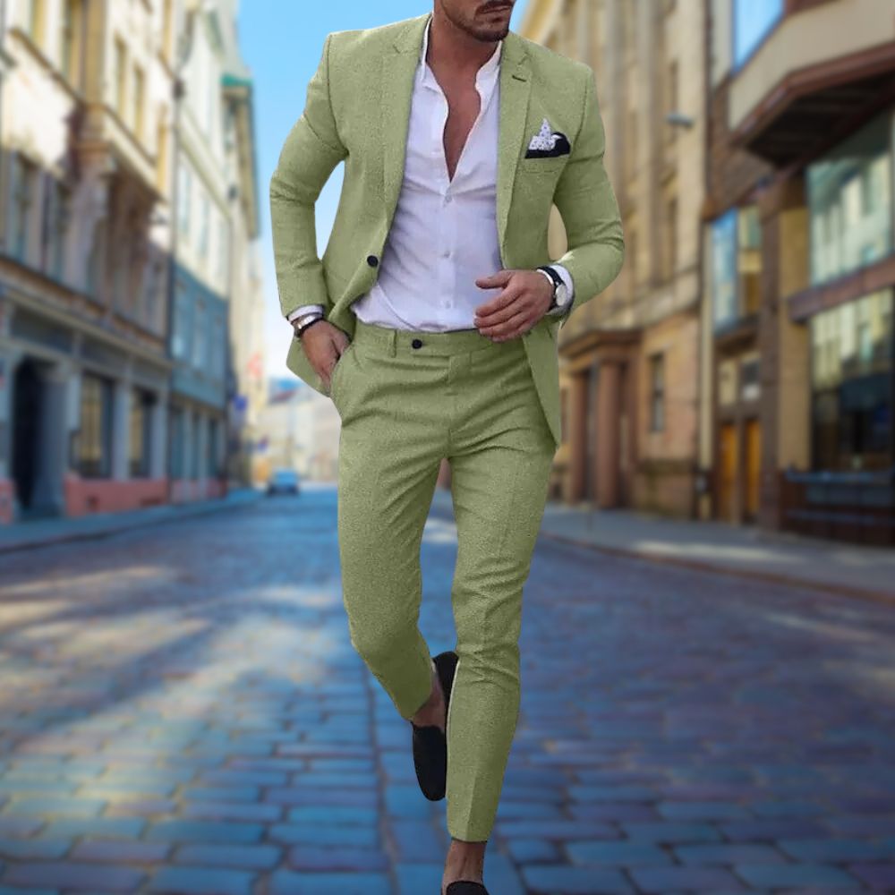 Suit Moderno™ | Men's Slim Fit Suit | Tailored All-Season Design, Breathable Fabric & Contemporary Style