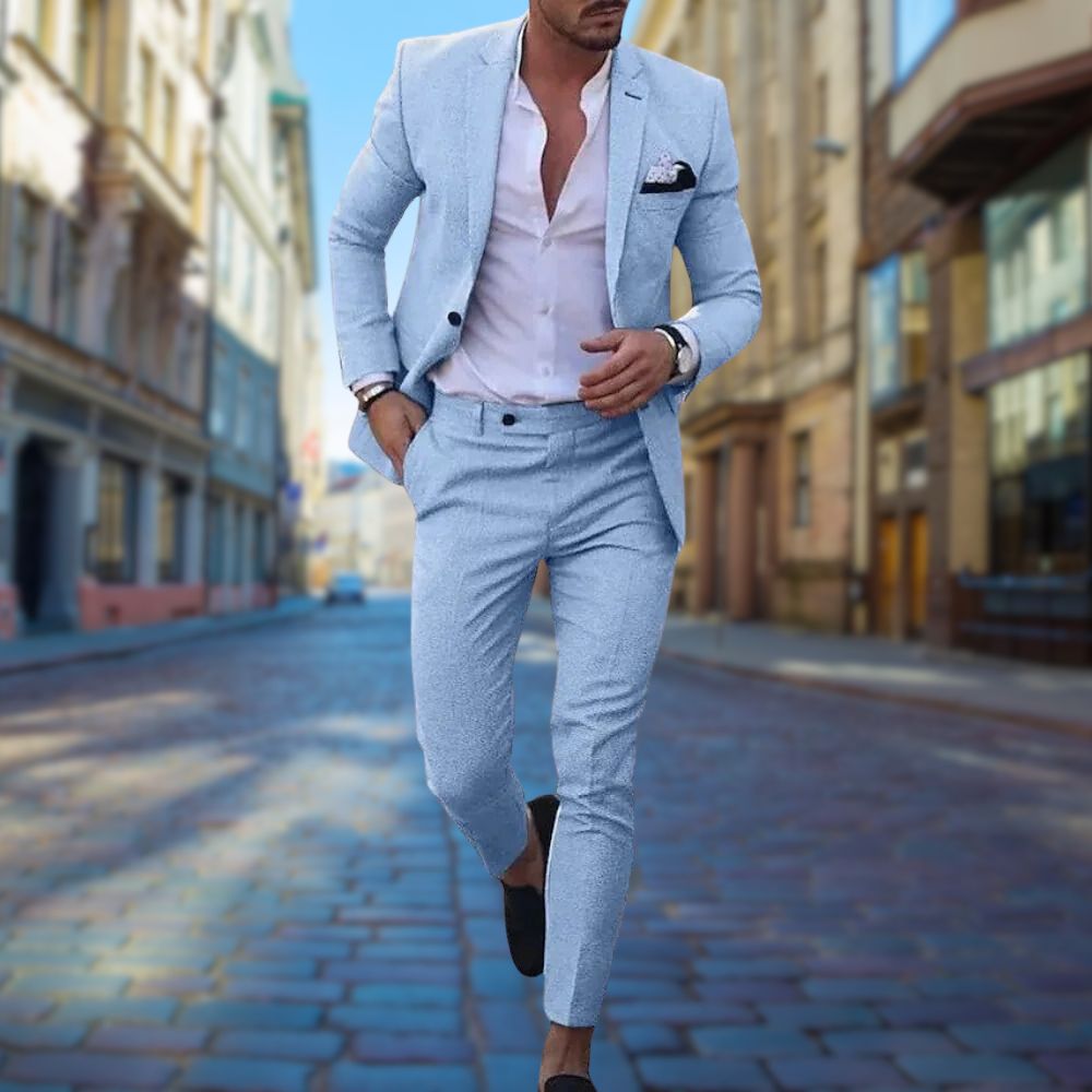 Suit Moderno™ | Men's Slim Fit Suit | Tailored All-Season Design, Breathable Fabric & Contemporary Style