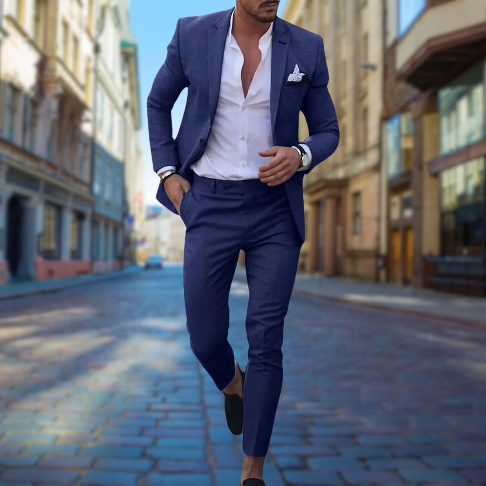 Suit Moderno™ | Men's Slim Fit Suit | Tailored All-Season Design, Breathable Fabric & Contemporary Style