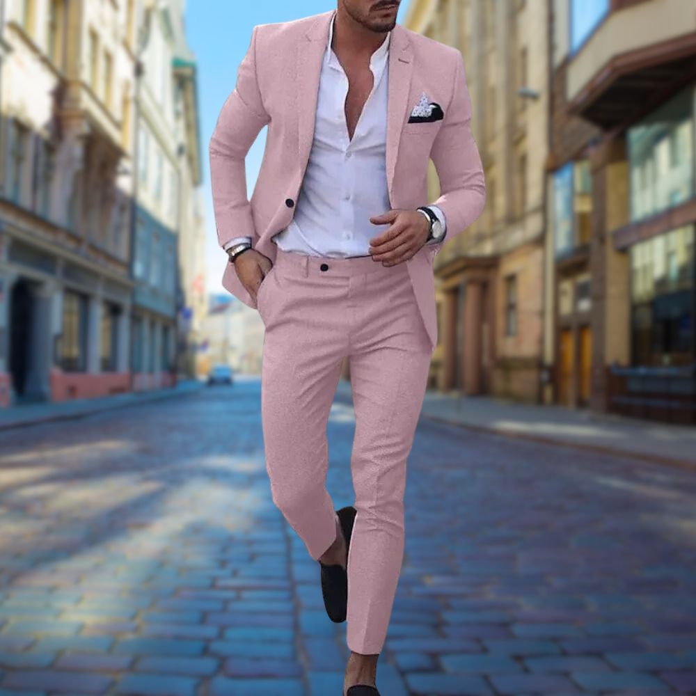 Suit Moderno™ | Men's Slim Fit Suit | Tailored All-Season Design, Breathable Fabric & Contemporary Style
