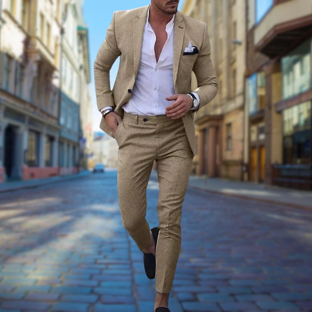 Suit Moderno™ | Men's Slim Fit Suit | Tailored All-Season Design, Breathable Fabric & Contemporary Style