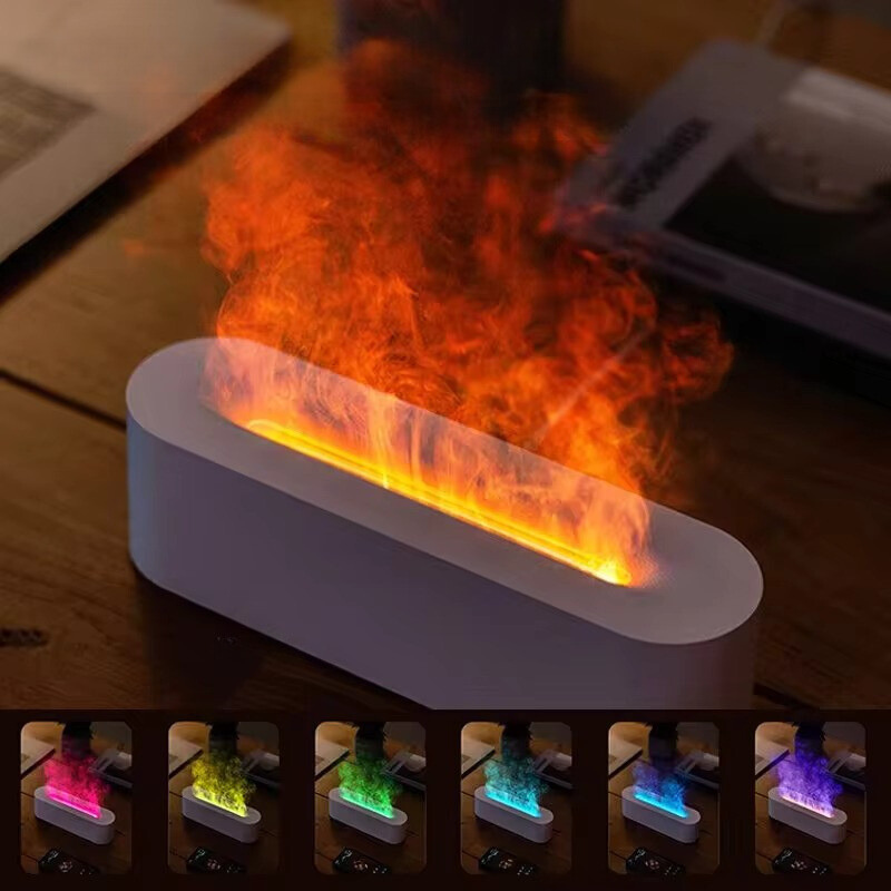 7 Colors LED Humidifier Lamp with Adjustable Mist and Color-Changing Night Light for Home, Office & Bedroom Use