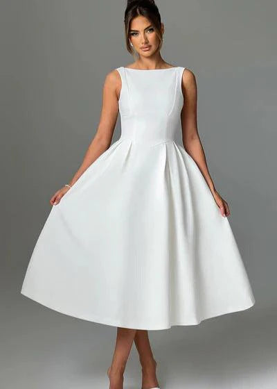 Midi Luxe™ | Women's Classic Midi Dress | Soft Fabric, Flattering Silhouette & Versatile Style