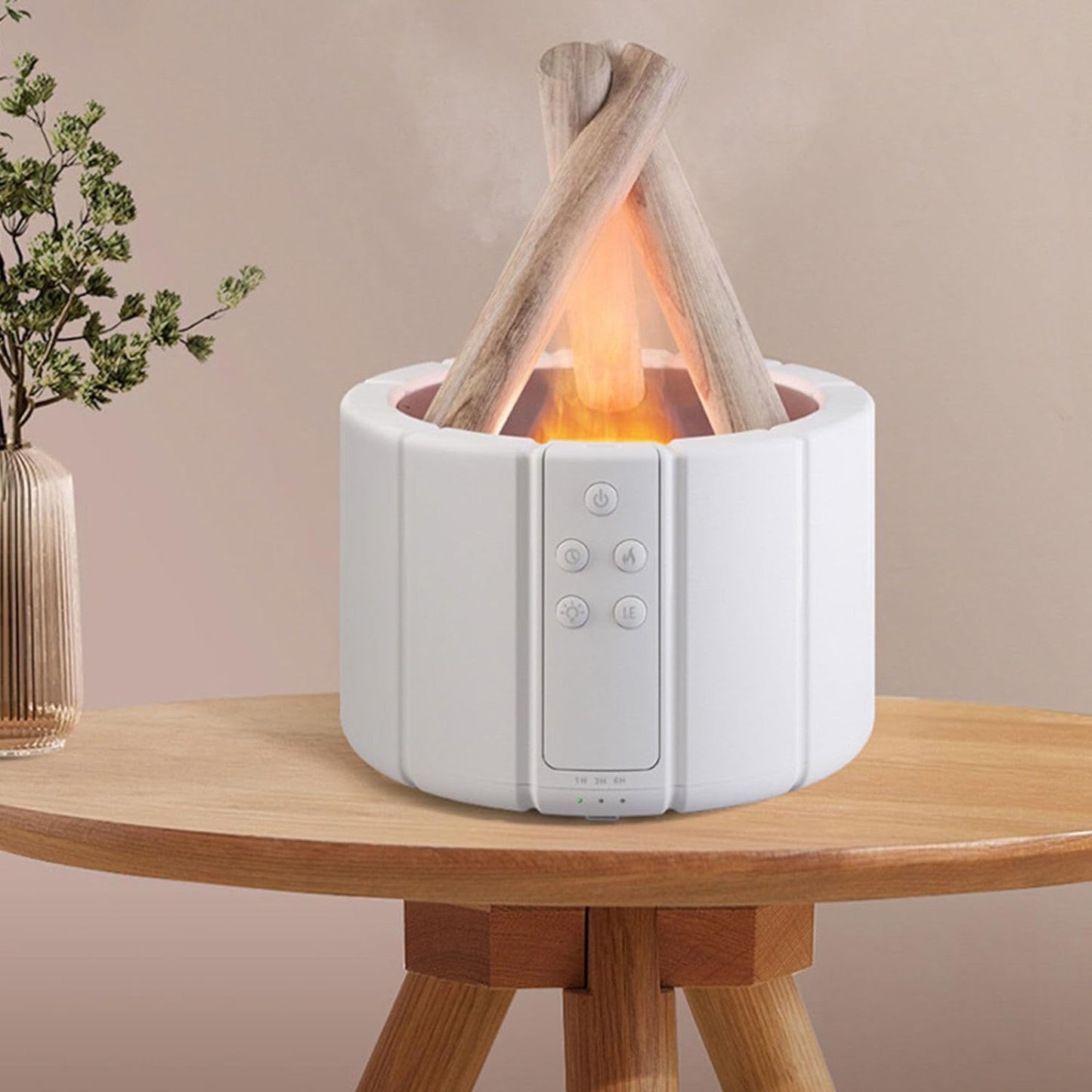 7 Color Cozy Campfire Design Humidifier for Home & Office – Decorative Healthfire Aroma Diffuser with LED Light