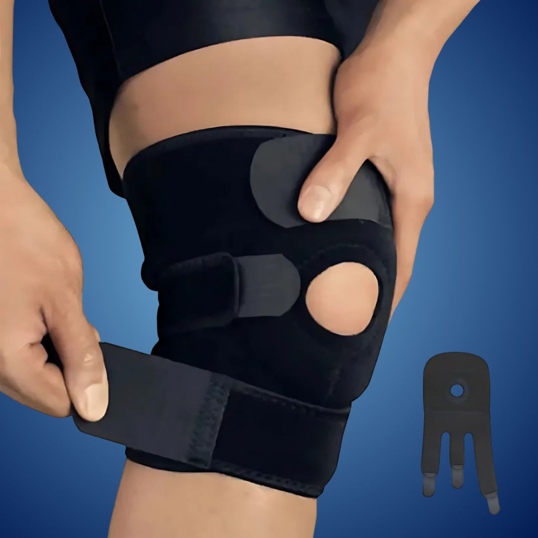 Knee Support Brace with Adjustable Compression for Pain Relief, Injury Recovery, Arthritis, and Sports Stability