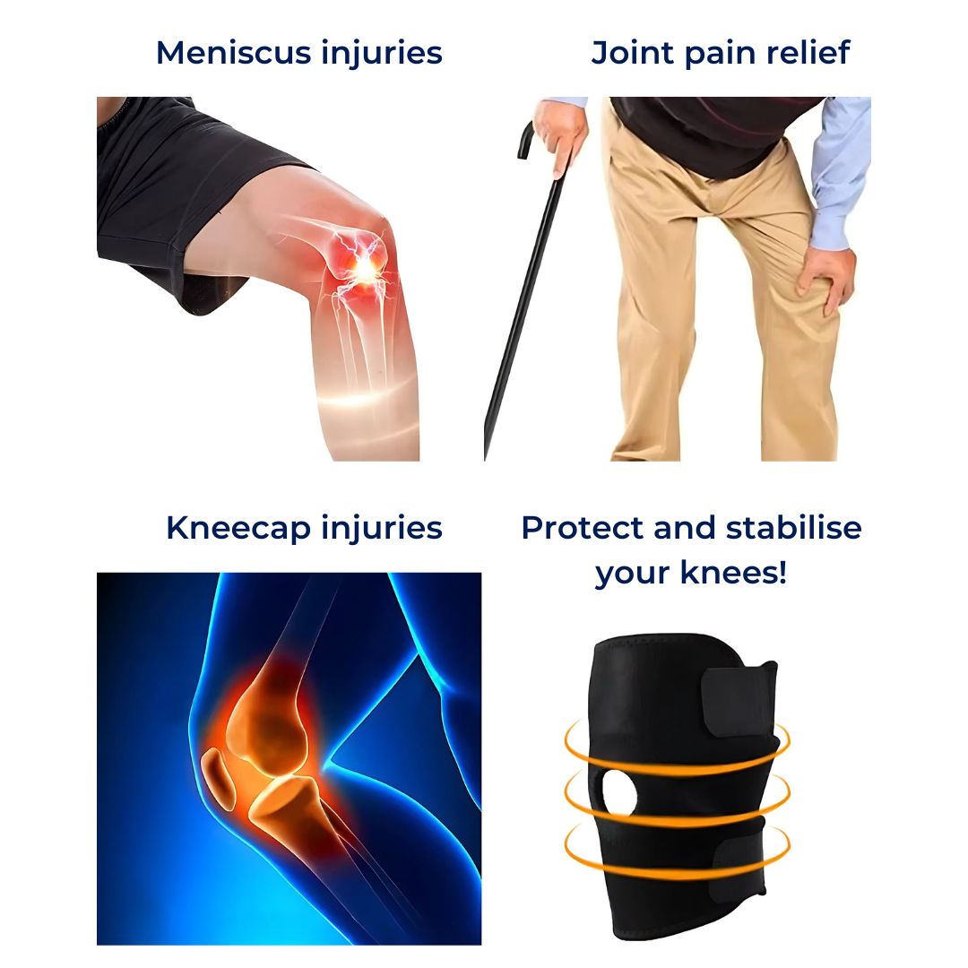 Knee Support Brace with Adjustable Compression for Pain Relief, Injury Recovery, Arthritis, and Sports Stability
