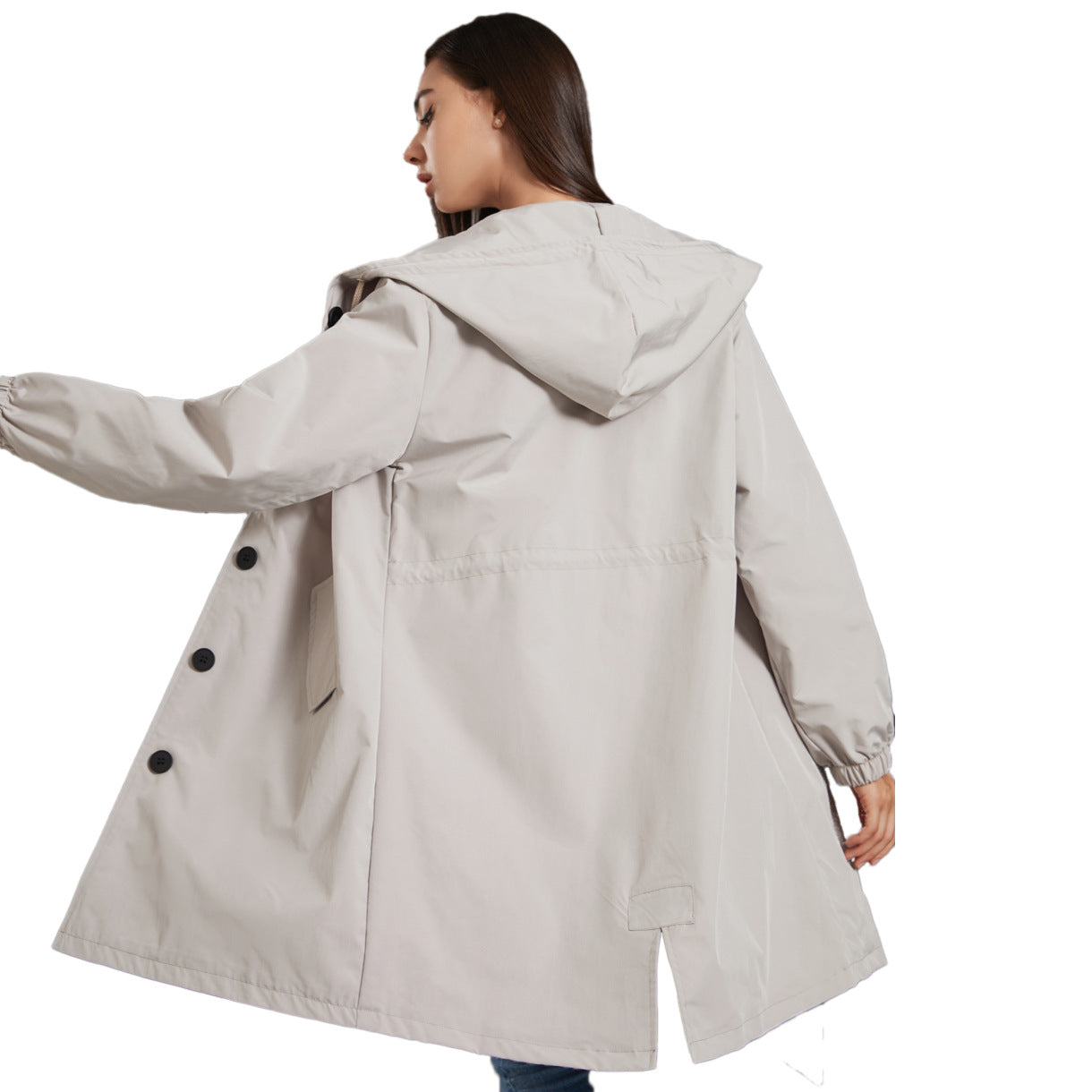 AquaGuard™ | Women's Waterproof Rain Jacket | Lightweight Hooded Windbreaker for Outdoor Casual Wear