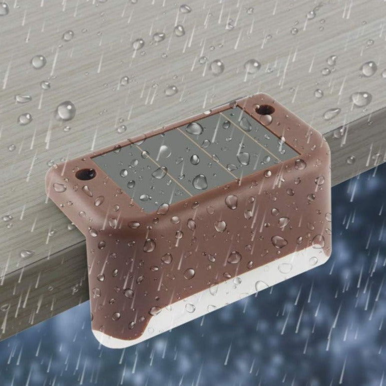 Solar LED Step Lights for Outdoor Pathway Illumination and Safety - Waterproof, Energy-Efficient Lighting for Steps and Walkways