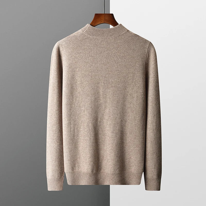 Velmira | Womens Red Cashmere Roll Neck Jumper Soft Pullover Sweater