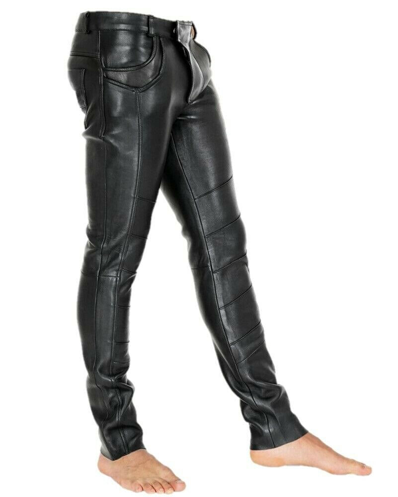 Leather Titan™ | Men's Tough PU Leather Pants | Durable, Water-Resistant, Stylish Design for Everyday Wear