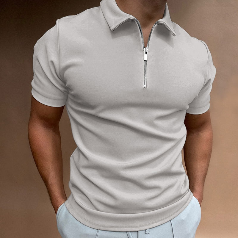 Polo Zipster™ | Men's Zip-Up Polo Shirt | Breathable Cotton, Modern Fit & Stylish Design