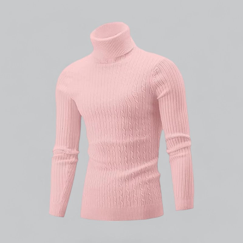 Men's Turtleneck Pullover | Soft Knit Fabric, Warm & Comfortable Fit for Everyday Wear