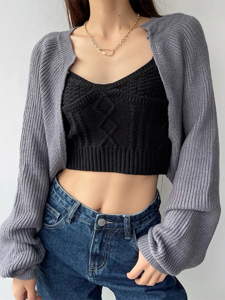 Cardigan Lira™ | Women's Knitted Poncho | Summer Lightweight, Vintage-Inspired, Minimalist Design