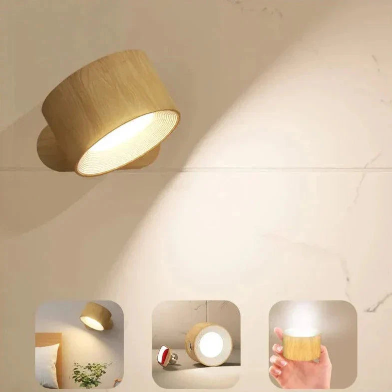 Cordless Wall Lamp - Battery Operated LED Light Fixture for Indoor & Outdoor Use