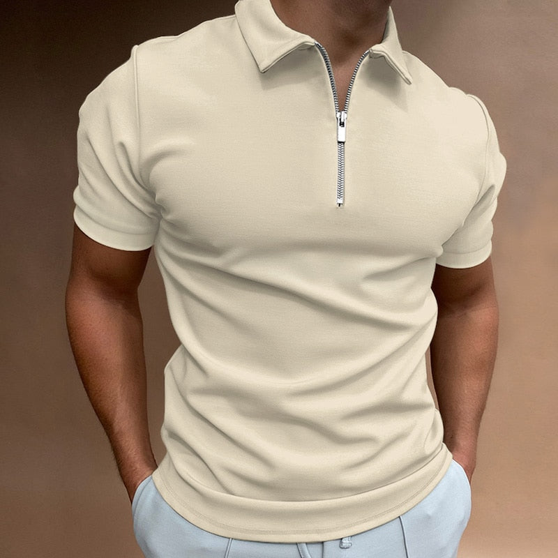 Polo Zipster™ | Men's Zip-Up Polo Shirt | Breathable Cotton, Modern Fit & Stylish Design
