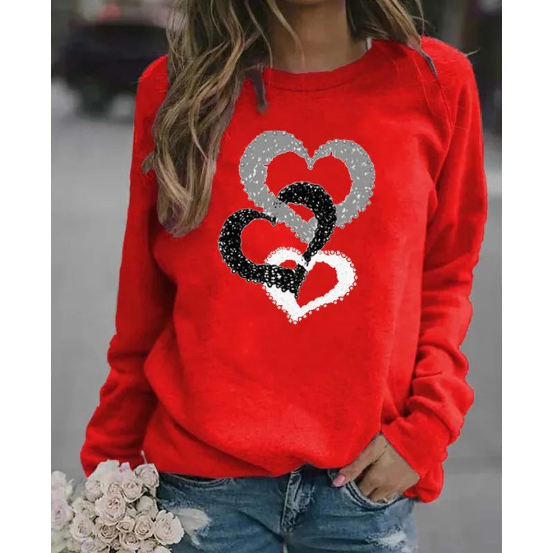 Hoodie Clara™ | Women's Casual Hoodie | Round Neck, Santa Claus Print, Cozy Streetwear for Autumn & Winter