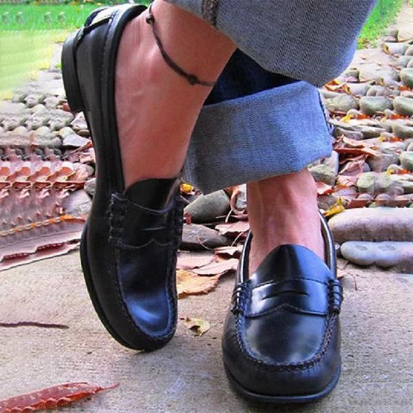 B&S | Orthopaedic & High-Quality Leather Slip-On Shoes for Women – Comfortable, Ergonomic Design for Everyday Wear
