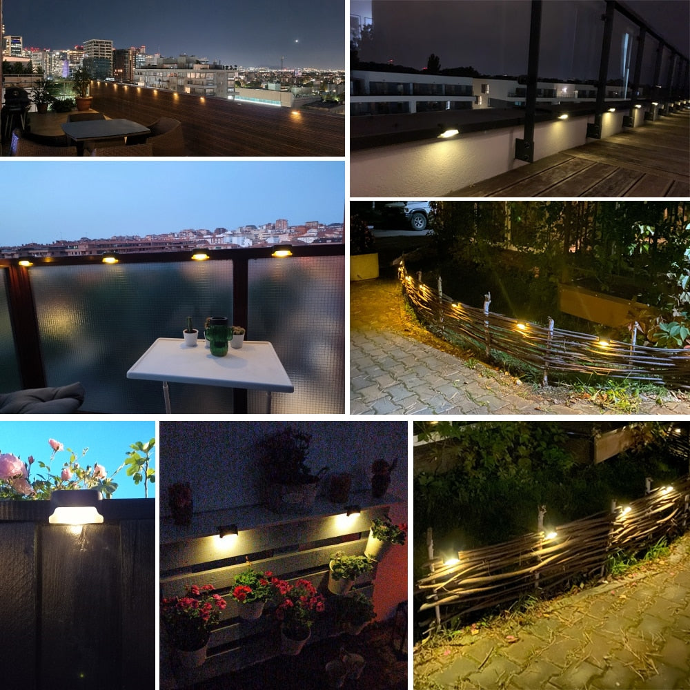 Solar LED Step Lights for Outdoor Pathway Illumination and Safety - Waterproof, Energy-Efficient Lighting for Steps and Walkways