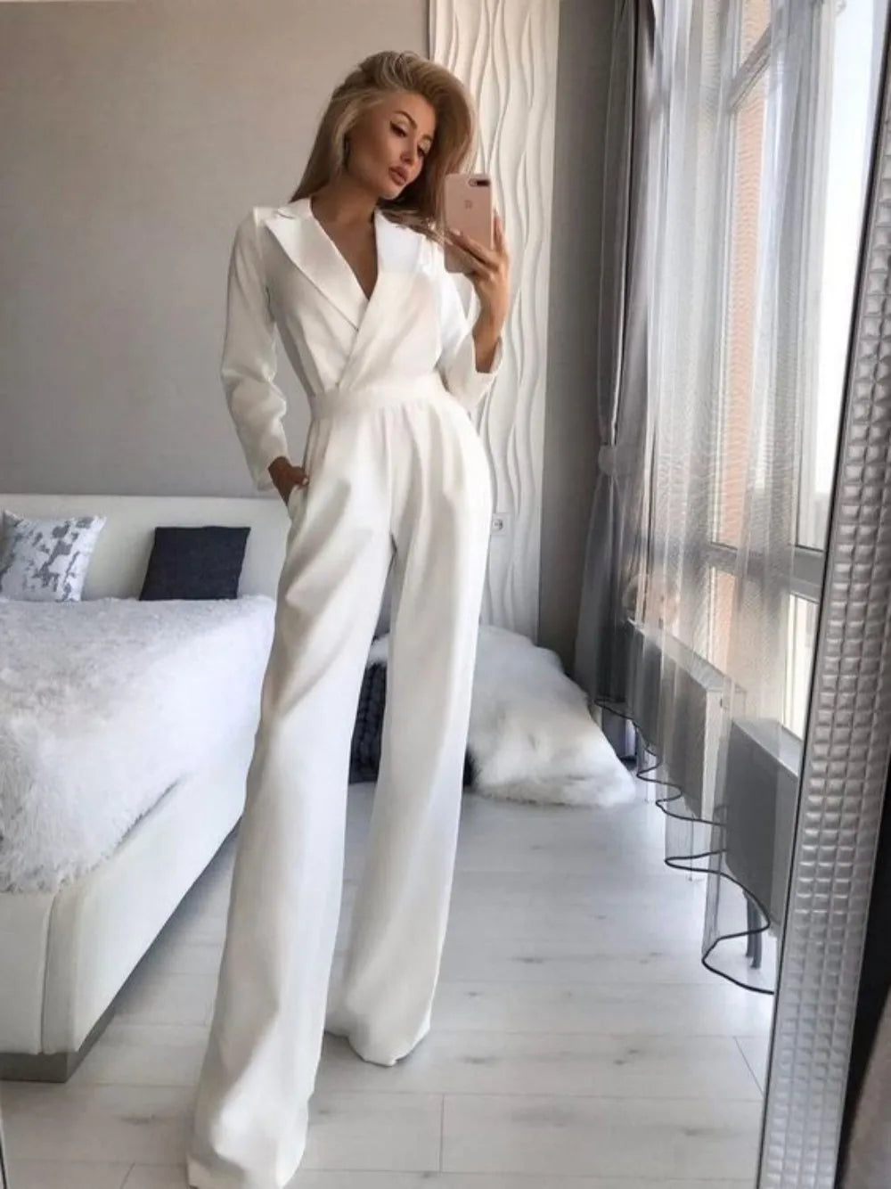 ChicAura™ | Women's Refined Jumpsuit | Lightweight Fabric, Tailored Fit & Stylish Design