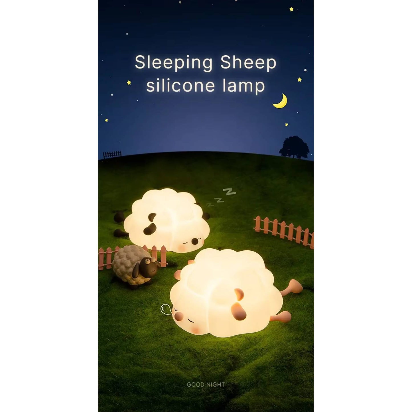 LED Silicone Night Light - Cute Animal Shape for Kids' Bedroom, Nursery, and Playroom Decor