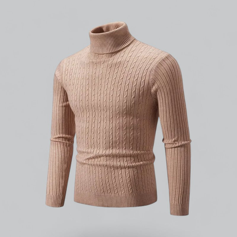 Men's Turtleneck Pullover | Soft Knit Fabric, Warm & Comfortable Fit for Everyday Wear