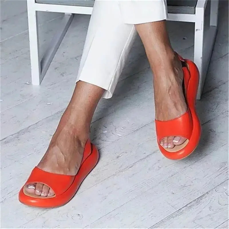 OrthoWave™ | Women's Orthopedic Summer Sandals | Breathable Design, Adjustable Straps & Arch Support