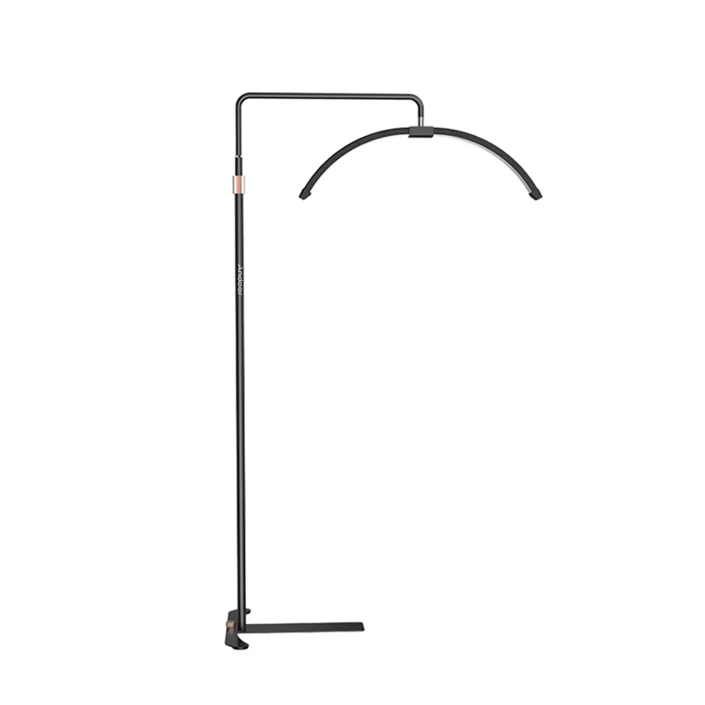 LED Half-Moon Floor Lamp with Adjustable Brightness for Living Room & Bedroom Lighting