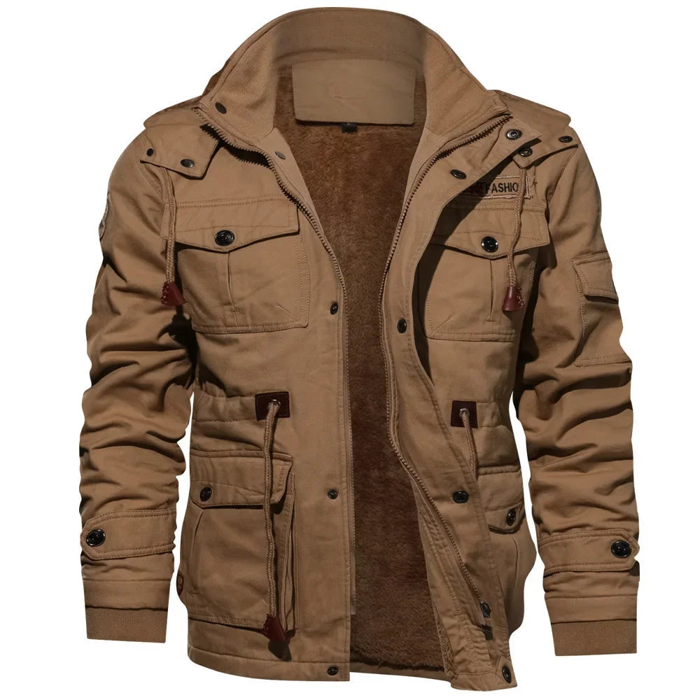 Field Commander™ | Men's Military Field Jacket | Cotton Blend, Multiple Pockets, Adjustable Fit & Zip Closure
