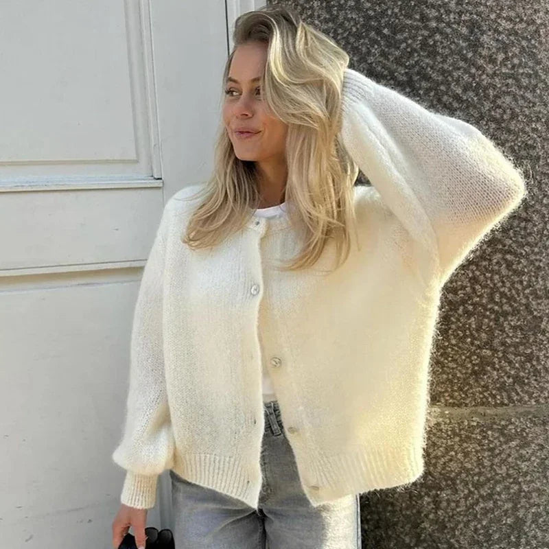Cardigan Elise™ | Women's Lightweight Cardigan | Soft Knit, Open Front Design & Versatile Layering Option