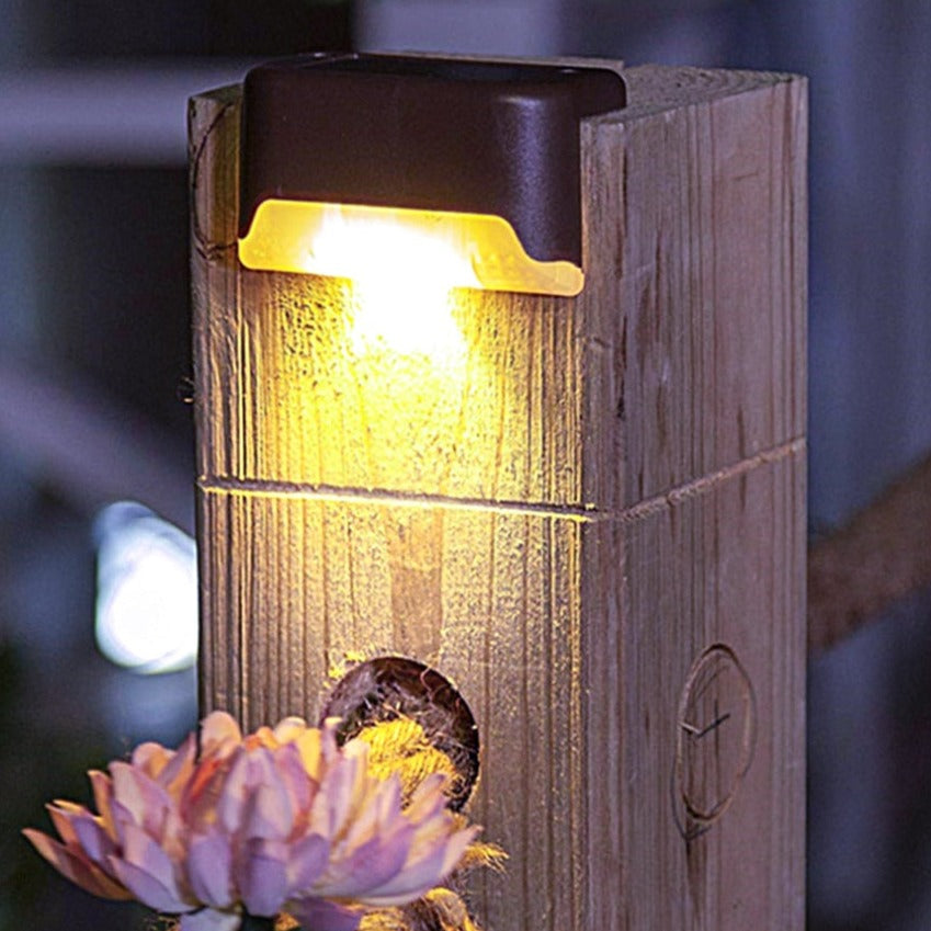 Solar LED Step Lights for Outdoor Pathway Illumination and Safety - Waterproof, Energy-Efficient Lighting for Steps and Walkways