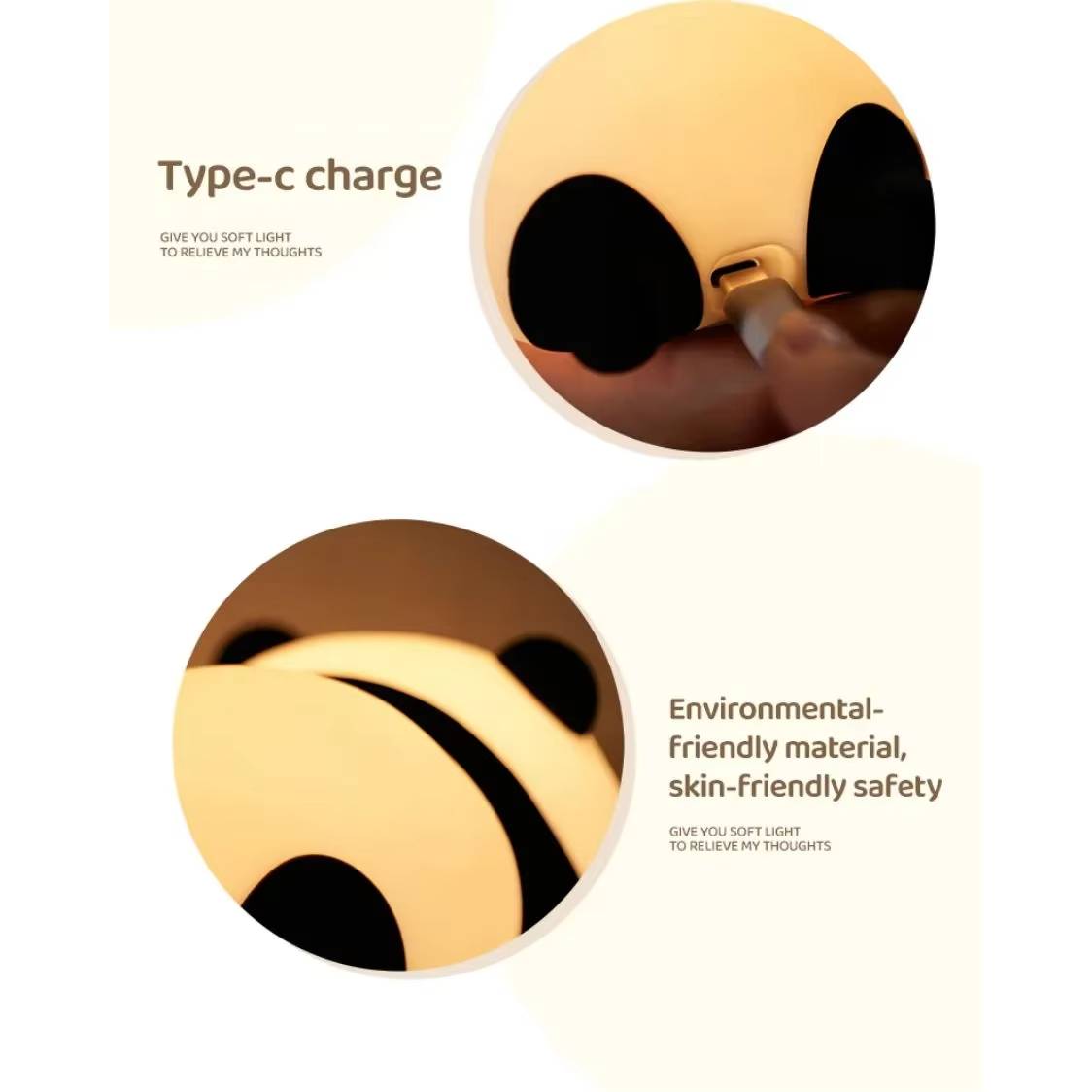 LED Silicone Night Light - Cute Animal Shape for Kids' Bedroom, Nursery, and Playroom Decor