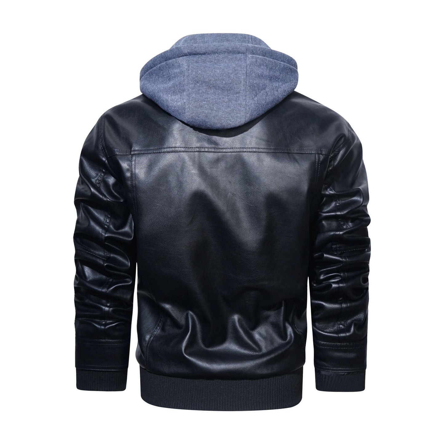 Leather Haven™ | Men's Leather Jacket | Genuine Leather, Detachable Hood & Stylish Design